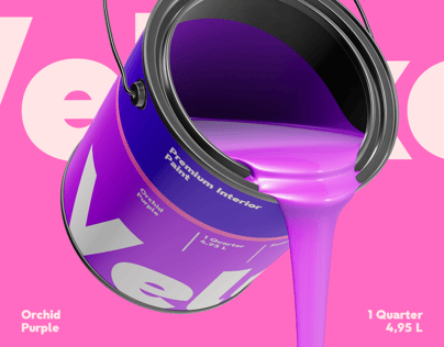 Metal Bucket Pouring Paint. 3D model. ProVisual. 