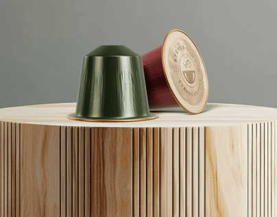 Free Coffee Pod 3D mockup. Create presentations using Online Mockup Generator.