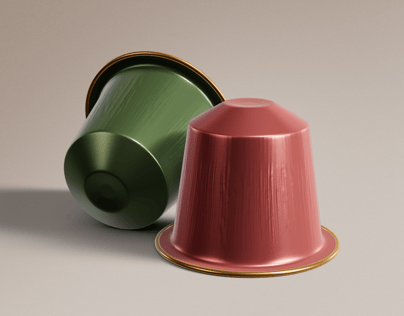 Free Coffee Pod 3D mockup. Create presentations using Online Mockup Generator.