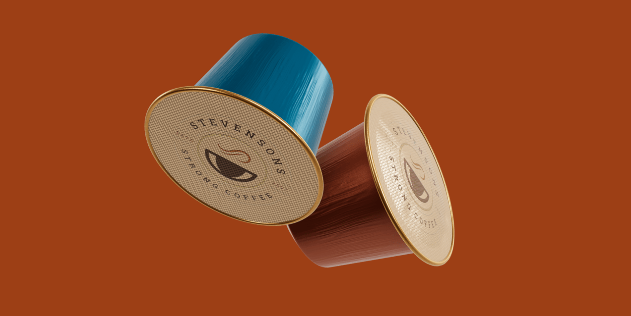 Free Coffee Pod 3D mockup. Create presentations using Online Mockup Generator.