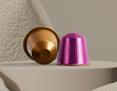 Free Coffee Pod 3D mockup. Create presentations using Online Mockup Generator.