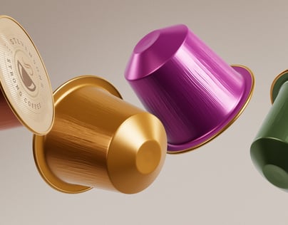 Free Coffee Pod 3D mockup. Create presentations using Online Mockup Generator.