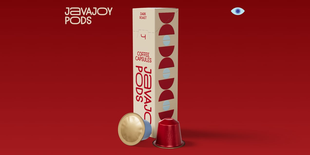 ProVisual — Coffee Pods with Box 3D mockup