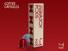 Coffee Pods with Box. Box Mockup. 3D model. ProVisual. 