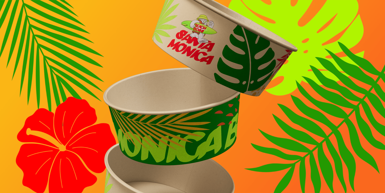 Three Food Bowls. 3D model. ProVisual. 