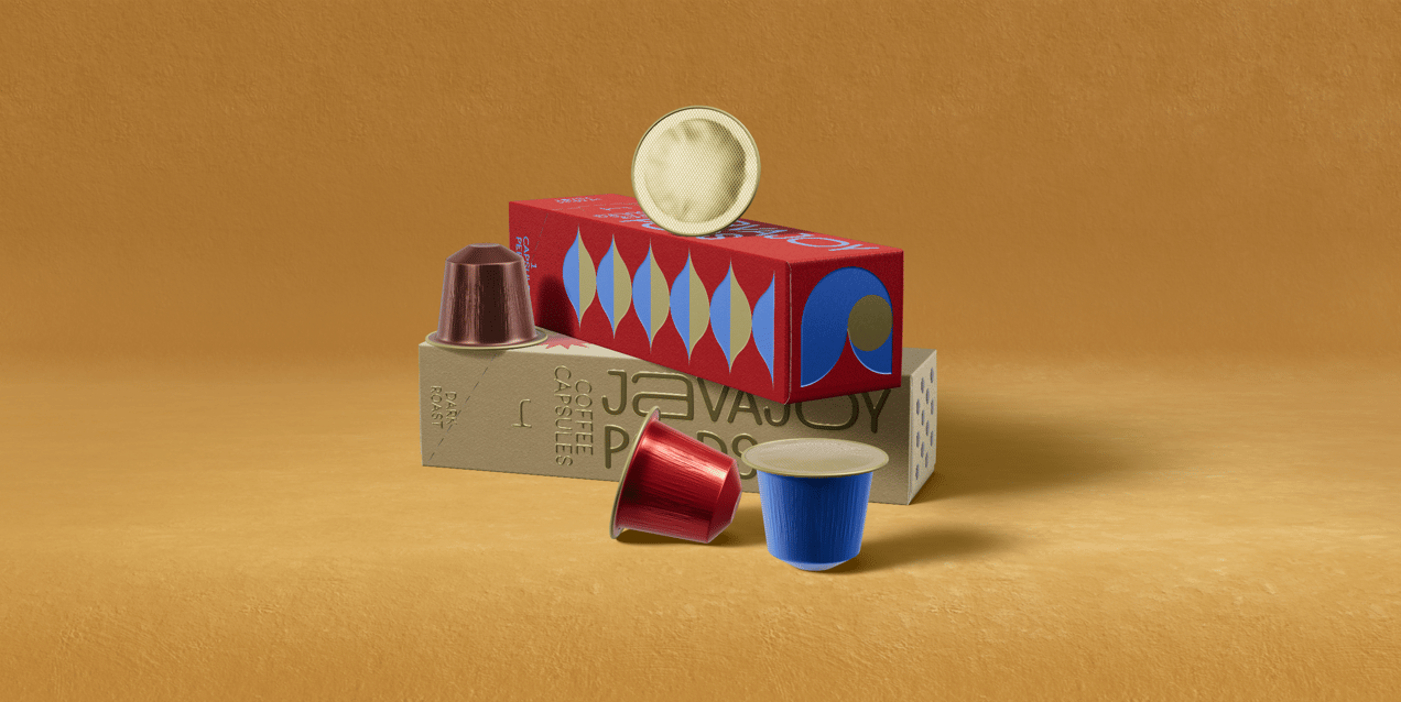ProVisual — Two Boxes with Coffee Pods 3D mockup