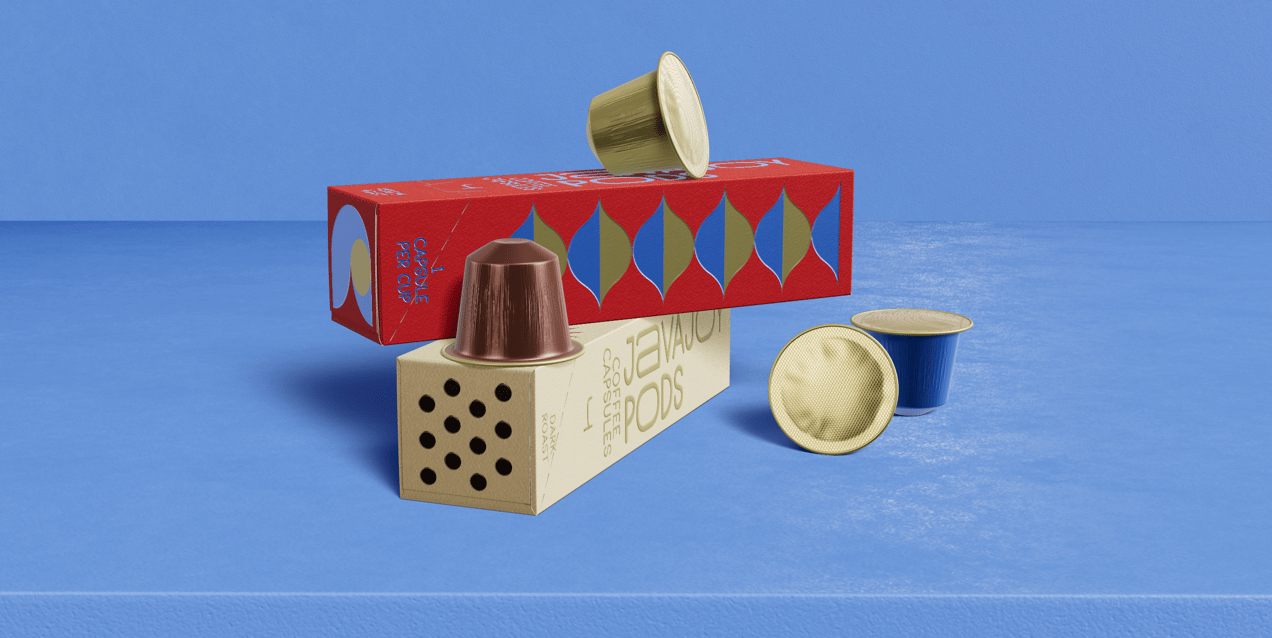 Two Boxes with Coffee Pods. 3D model. ProVisual. 