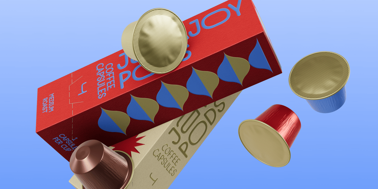 Two Boxes with Coffee Pods. 3D model. ProVisual. 