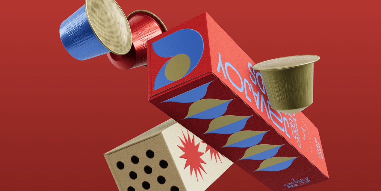 Two Boxes with Coffee Pods. 3D model. ProVisual. 