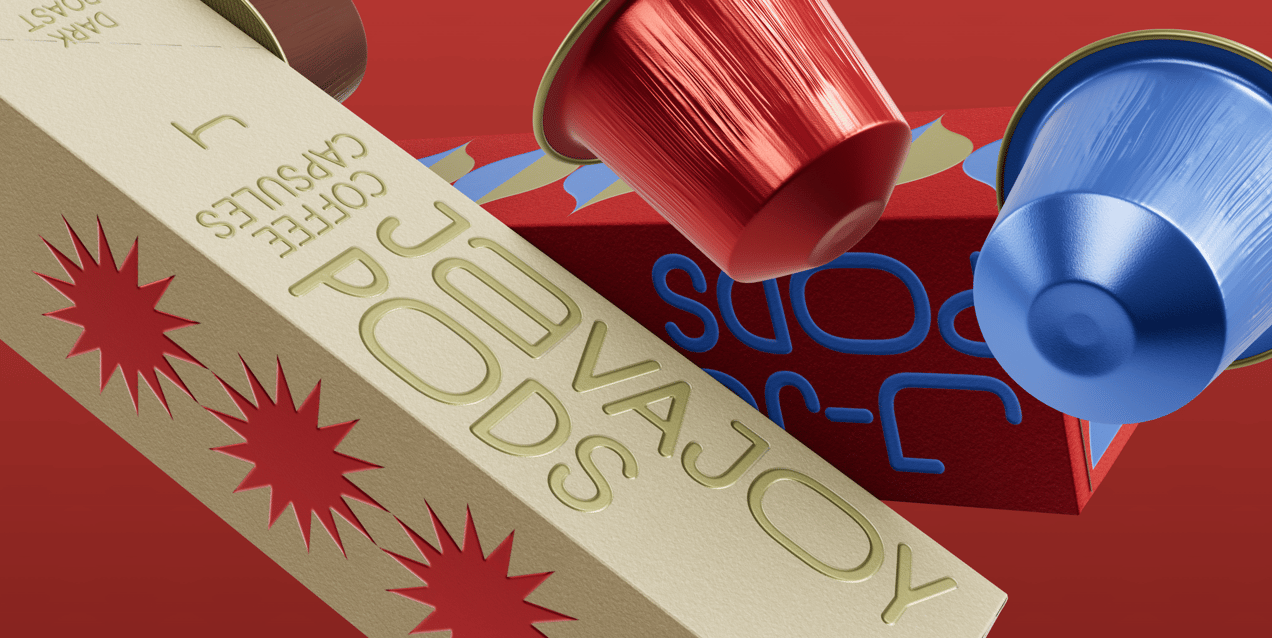 Two Boxes with Coffee Pods. 3D model. ProVisual. 