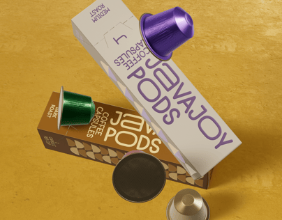 Two Boxes with Coffee Pods. 3D model. ProVisual.
