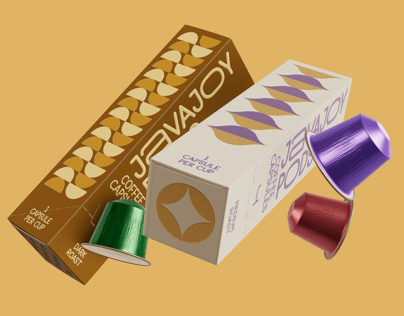 Two Boxes with Coffee Pods. 3D model. ProVisual.