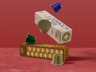 Two Boxes with Coffee Pods. 3D model. ProVisual.