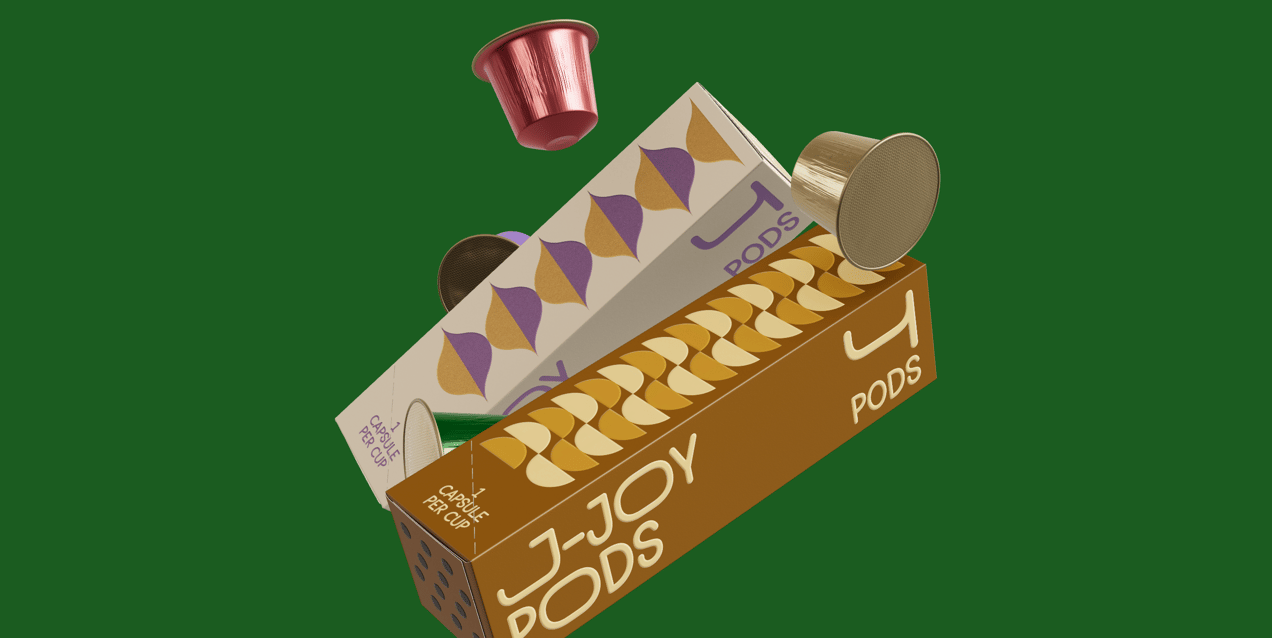 Two Boxes with Coffee Pods. 3D model. ProVisual.