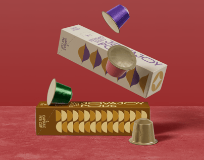 Two Boxes with Coffee Pods. 3D model. ProVisual.