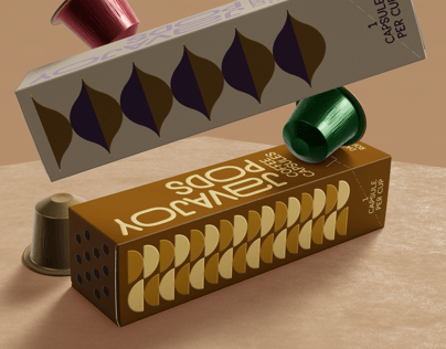 Two Boxes with Coffee Pods. 3D model. ProVisual.