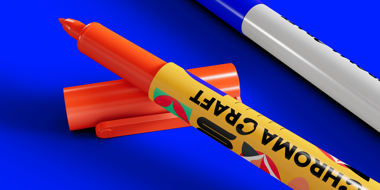 Free Pen 3D mockup. Create presentations using Online Mockup Generator.