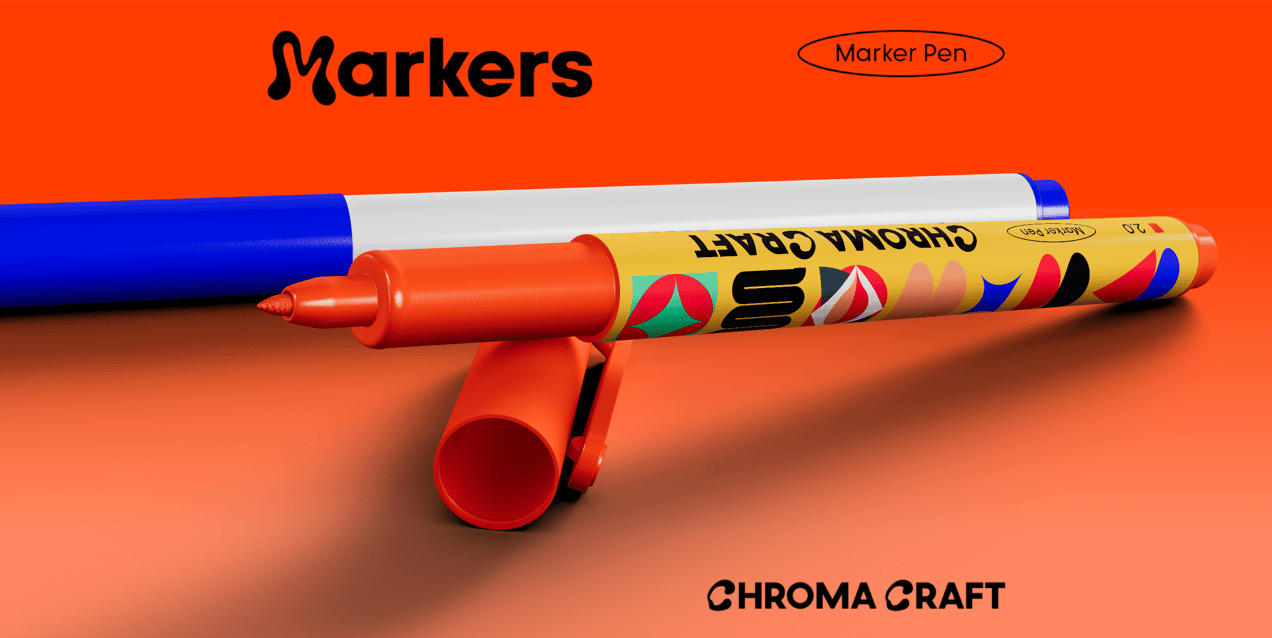 Free Pen 3D mockup. Create presentations using Online Mockup Generator.