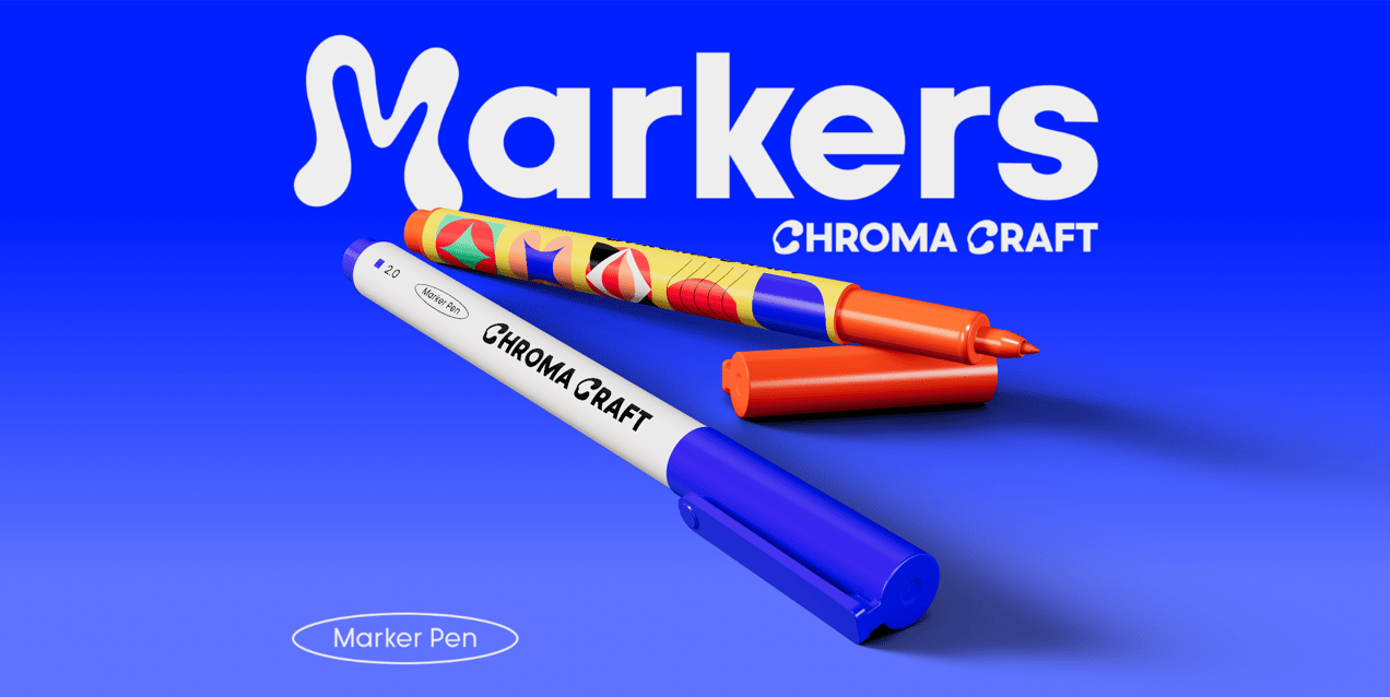 Free Pen 3D mockup. Create presentations using Online Mockup Generator.