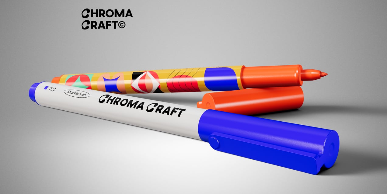 Free Pen 3D mockup. Create presentations using Online Mockup Generator.