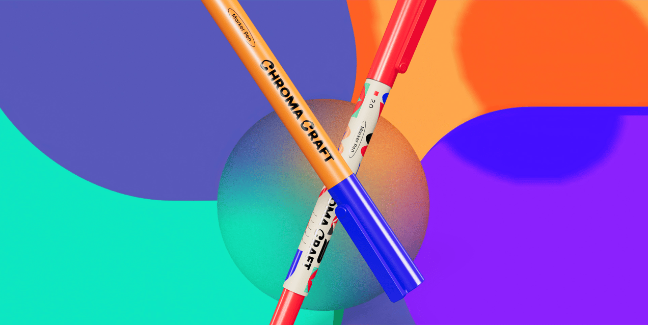 Free Pen 3D mockup. Create presentations using Online Mockup Generator.