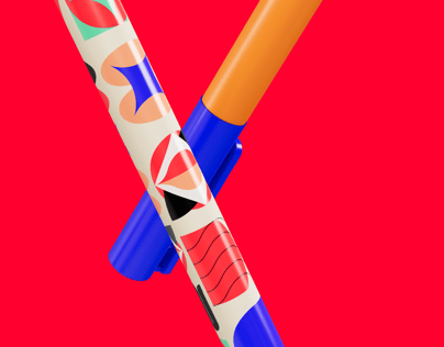 Free Pen 3D mockup. Create presentations using Online Mockup Generator.