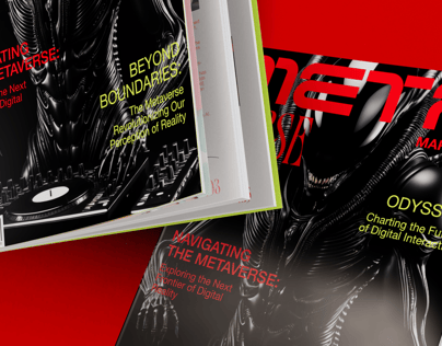 Magazine 3D mockup. Create presentations using Online Mockup Generator.