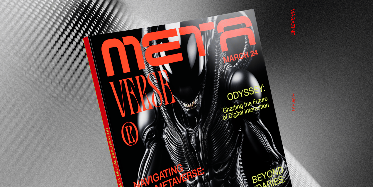 Magazine 3D mockup. Create presentations using Online Mockup Generator.