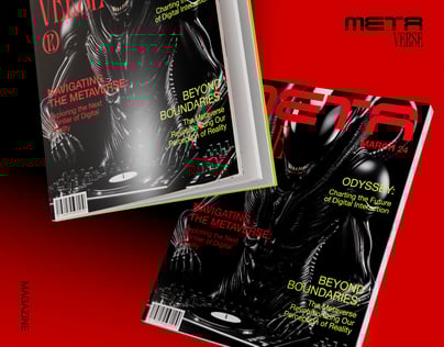 Magazine 3D mockup. Create presentations using Online Mockup Generator.