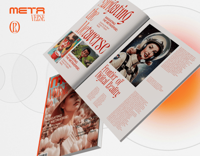 Magazine 3D mockup. Create presentations using Online Mockup Generator.