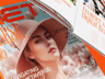 Magazine 3D mockup. Create presentations using Online Mockup Generator.