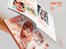 Magazine 3D mockup. Create presentations using Online Mockup Generator.