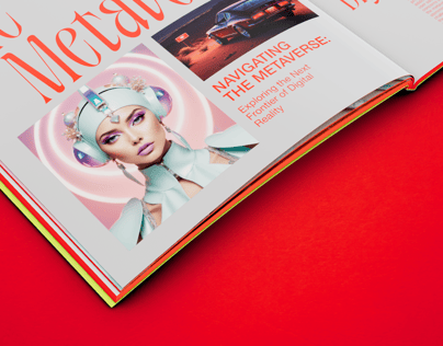 Magazine 3D mockup. Create presentations using Online Mockup Generator.