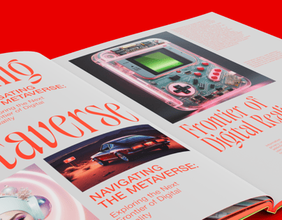 Magazine 3D mockup. Create presentations using Online Mockup Generator.