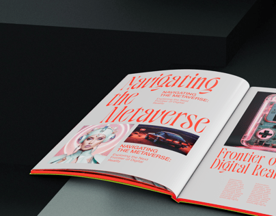 Magazine 3D mockup. Create presentations using Online Mockup Generator.