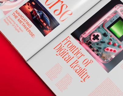 Magazine 3D mockup. Create presentations using Online Mockup Generator.