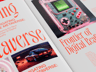Magazine 3D mockup. Create presentations using Online Mockup Generator.