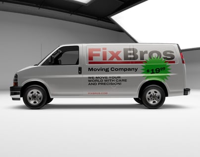 Car Mockup and 3D Model Chevrolet Express Van. ProVisual. 