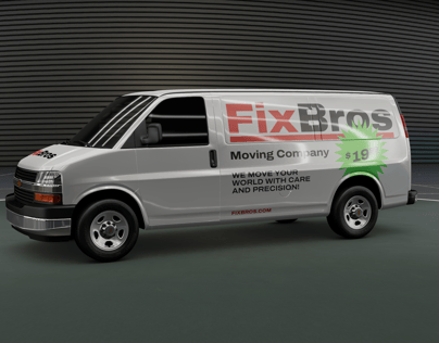 Car Mockup and 3D Model Chevrolet Express Van. ProVisual. 