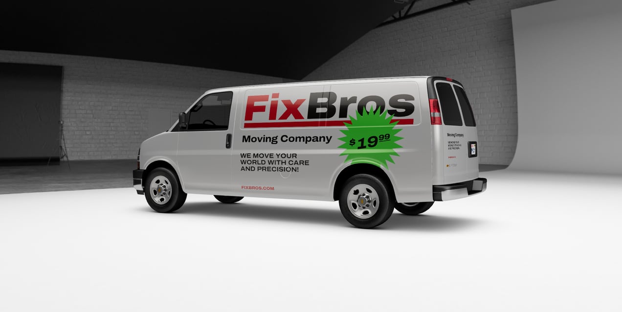 ProVisual — Car Mockup Chevrolet Express Van 3D mockup