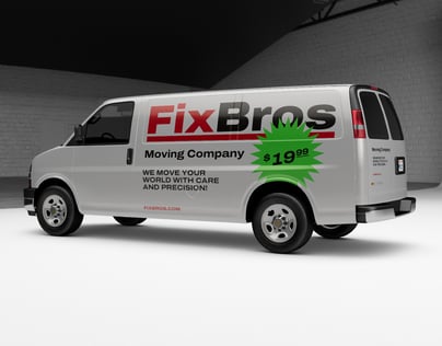ProVisual — Car Mockup Chevrolet Express Van 3D mockup
