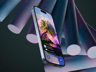 iPhone 15 Pro 3D mockup. Create presentations using Online Mockup Generator.