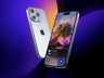 iPhone 15 Pro 3D mockup. Create presentations using Online Mockup Generator.