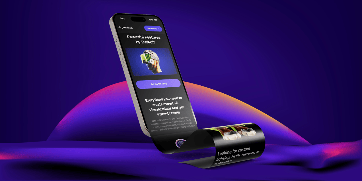 ProVisual — iPhone 15 Pro Mockup 3D mockup
