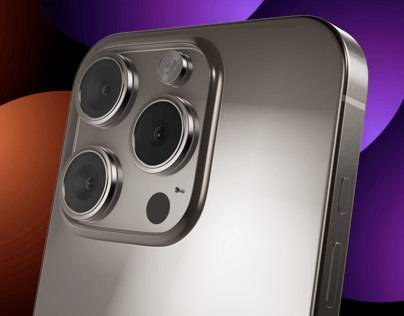 iPhone 15 Pro 3D mockup. Create presentations using Online Mockup ...