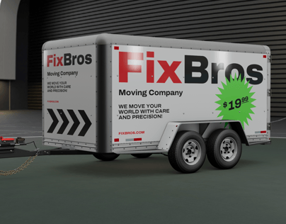 Cargo Trailer Mockup. 3D mockup. ProVisual. Edit online!