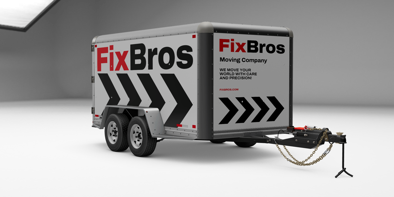 Cargo Trailer Mockup. 3D mockup. ProVisual. Edit online!