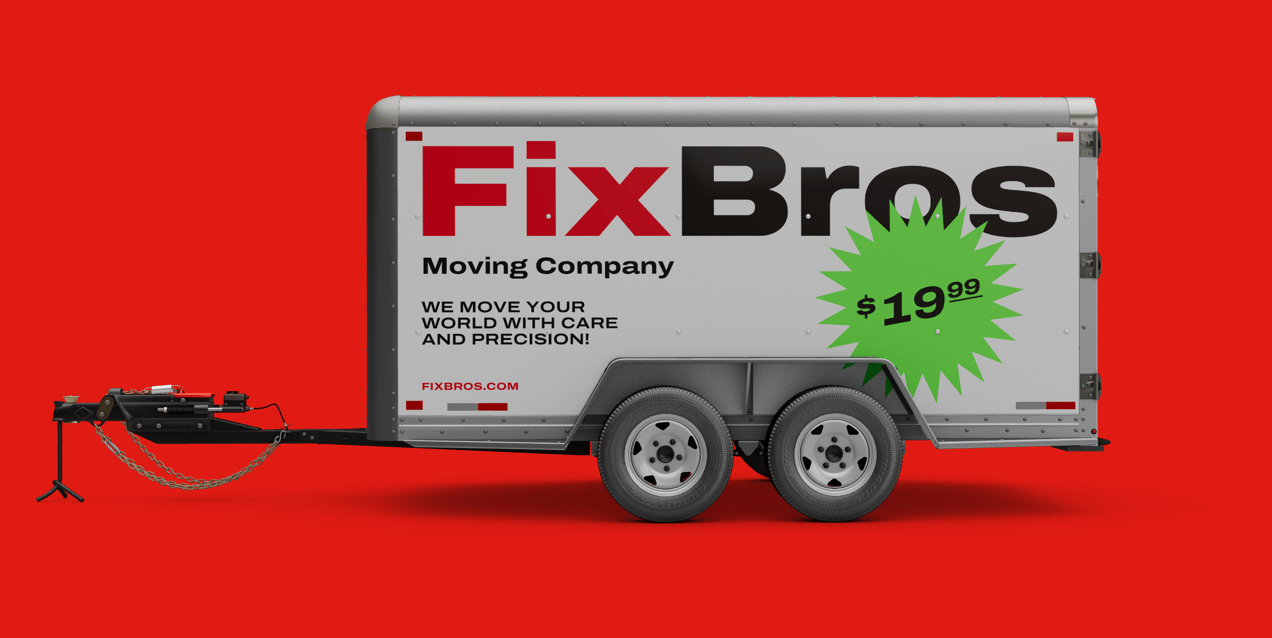 Cargo Trailer Mockup. 3D mockup. ProVisual. Edit online!