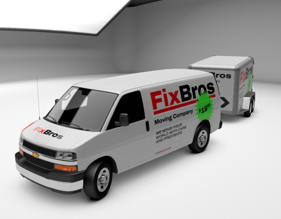 Free Van 3D mockup. Create presentations using Online Mockup Generator.
