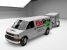 Free Van 3D mockup. Create presentations using Online Mockup Generator.